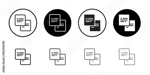 Pop up icon Isolated flat vector in outline