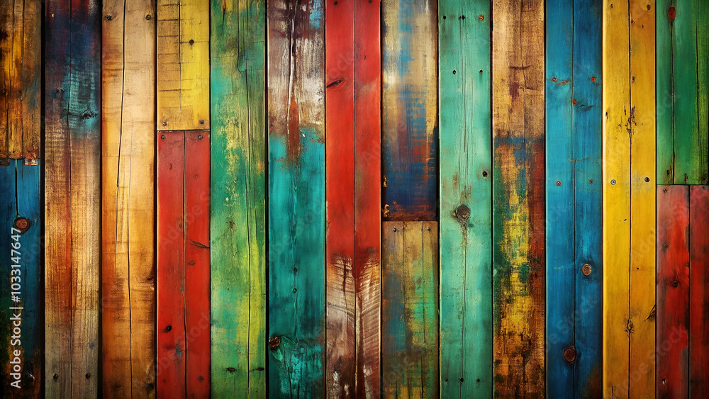 background featuring old, grungy, and colorful wood. background featuring old, grungy, and colorful wood.