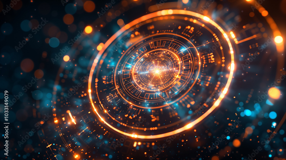 Obraz premium abstract background with circles