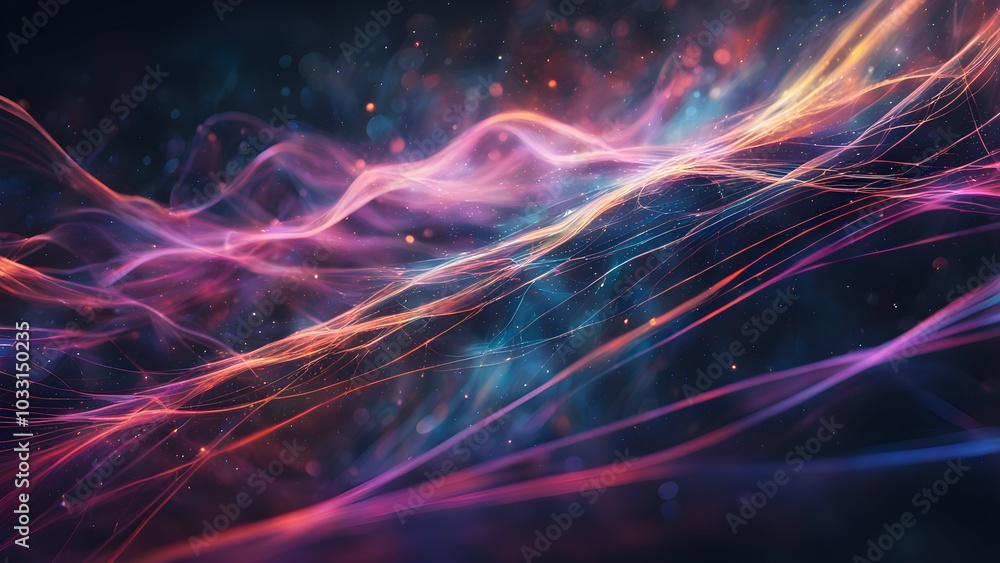 Abstract colorful waves of light and energy create a vibrant digital background. Abstract colorful waves of light and energy create a vibrant digital background.
