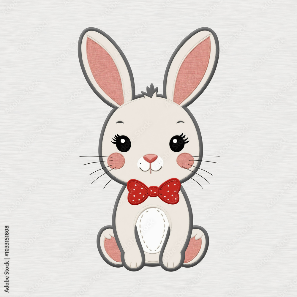 Obraz premium cute animals applique for kids t-shirts