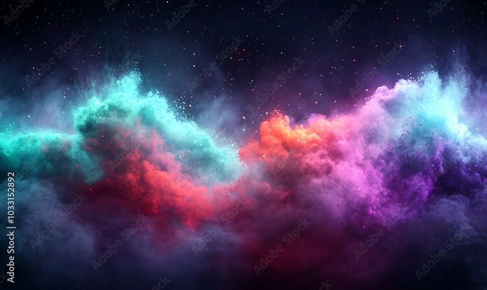 A vibrant, cosmic scene showcasing colorful nebula-like clouds against a starry backdrop, evoking a sense of wonder and imagination. A vibrant, cosmic scene showcasing colorful nebula-like clouds against a starry backdrop, evoking a sense of wonder and imagination.
