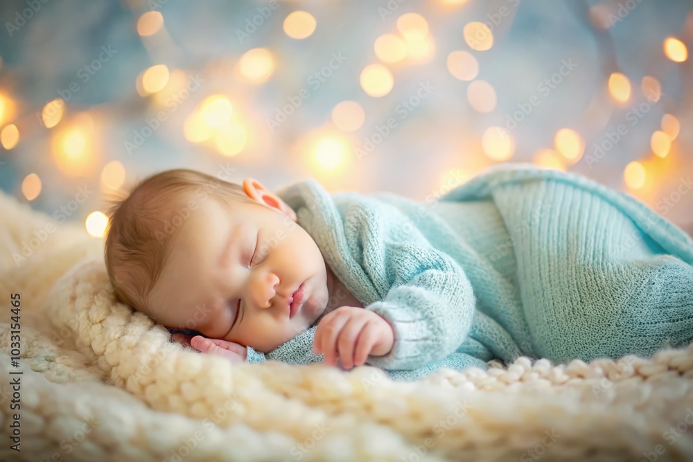Peaceful Sleeping Infant Boy - Adorable Baby Photography for Stock Use Peaceful Sleeping Infant Boy - Adorable Baby Photography for Stock Use