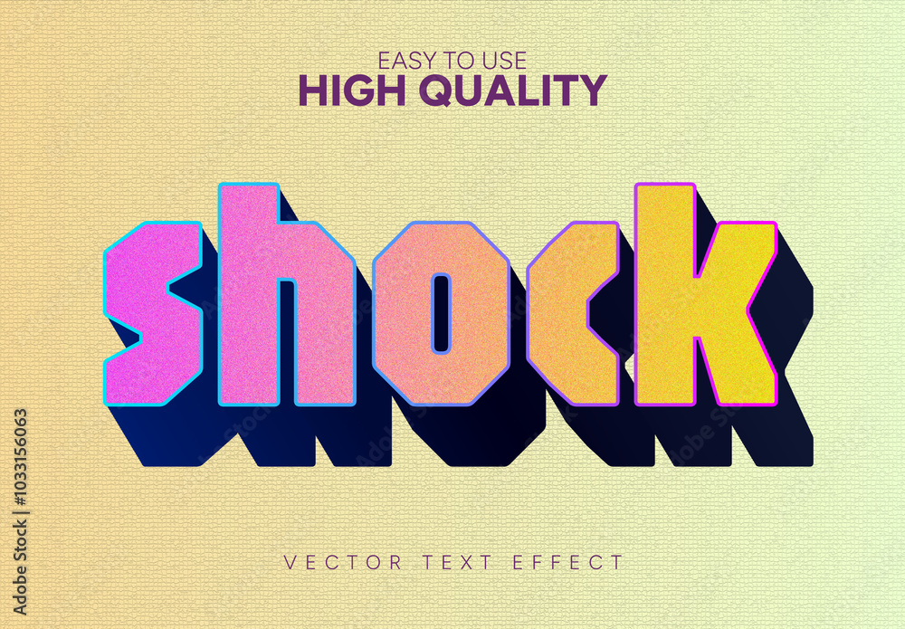 Shock Text Effect Stock Template | Adobe Stock