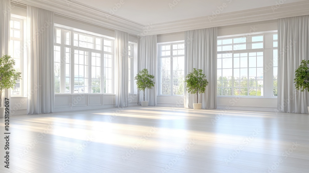 Bright and Spacious Empty Room with Natural Light Bright and Spacious Empty Room with Natural Light