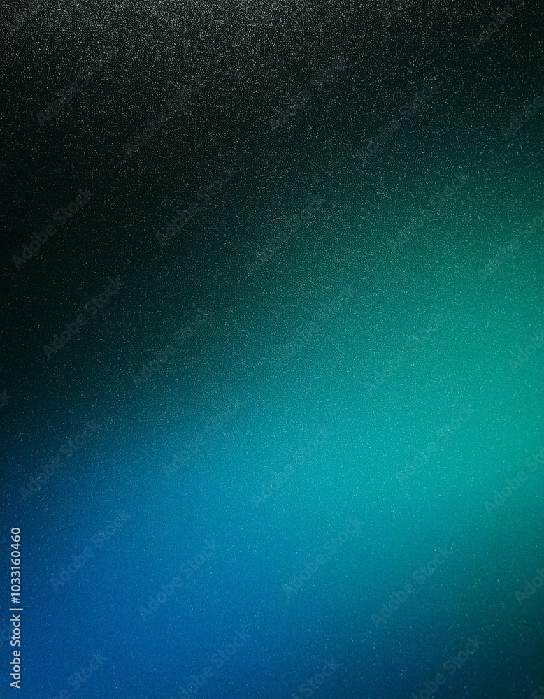 Obraz premium Moody dark teal gradient background with a spotlight effect and textured finish