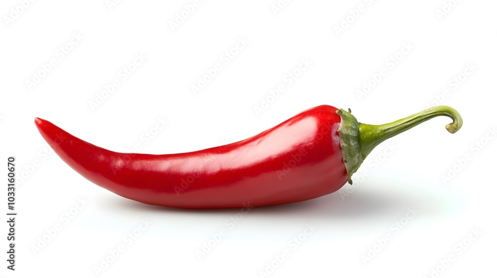 Red hot chili pepper isolated on a white background. Red hot chili pepper isolated on a white background.