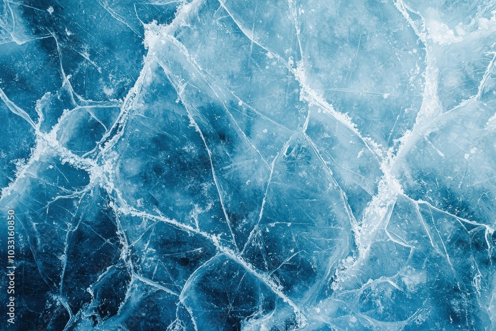 Obraz premium Intricate ice patterns