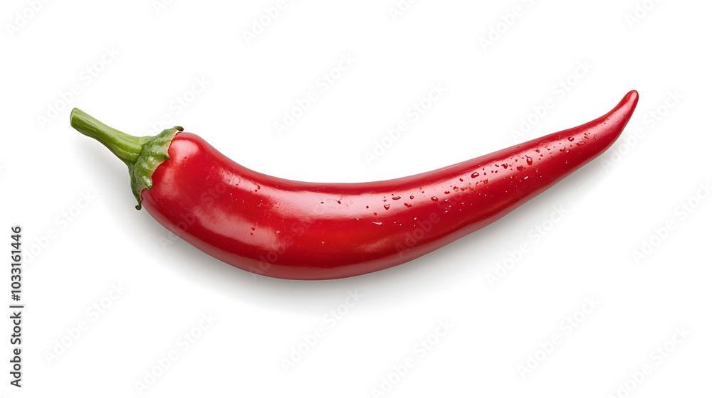 Red hot chili pepper isolated on a white background. Red hot chili pepper isolated on a white background.