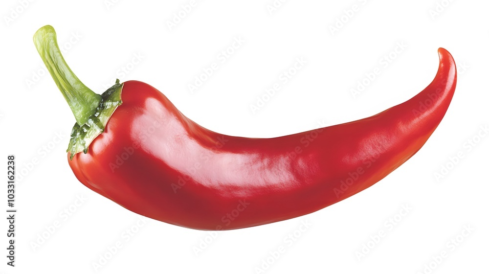 Red hot chili pepper isolated on a white background. Red hot chili pepper isolated on a white background.