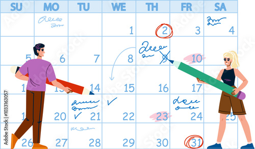 efficiency task highlighting vector. prioritization organization, execution deadlines, goals milestones efficiency task highlighting character. people flat cartoon illustration