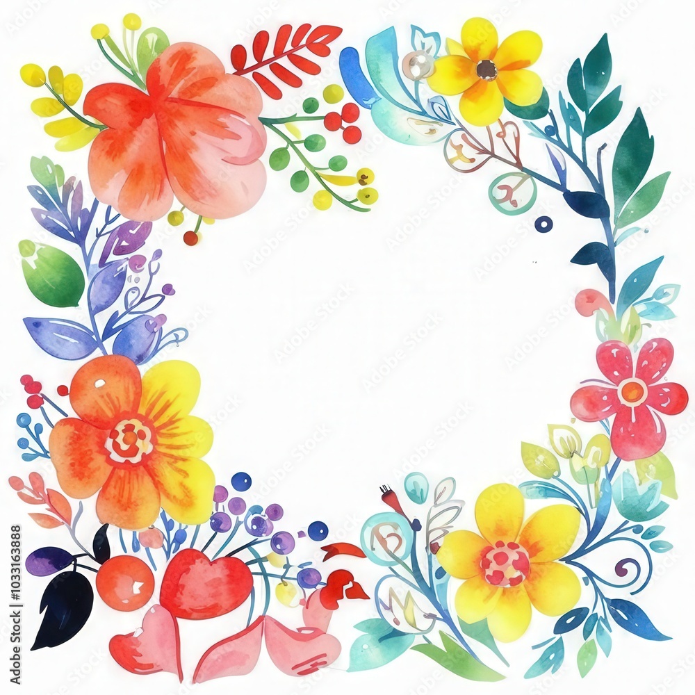 frame with flowers frame with flowers