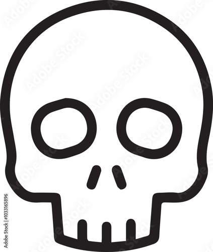 Skull icon symbol vector image illustration 