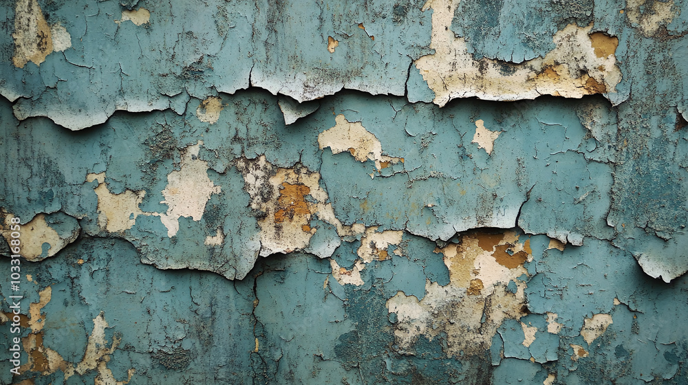 A cracked and peeling paint background with layers of grime for a distressed look A cracked and peeling paint background with layers of grime for a distressed look
