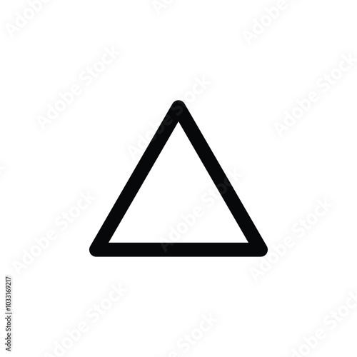 Free Download simple icon triangle vector illustration - GFXLoad