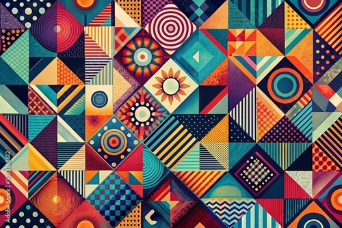 Stunning Graphic Wallpaper for Screen Decoration - Abstract Patterns and Vibrant Colors