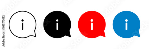Information icon set. more information sign. for mobile concept and web design. vector illustration on white background