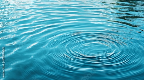 Soft Blue Water with Gentle Ripples and Reflections