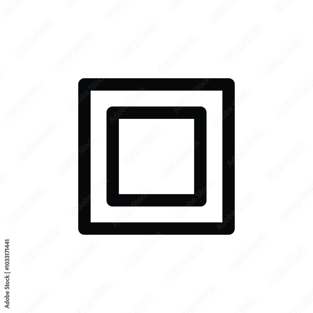 icon Rectangular vector. icon outline. icon Rectangular vector. icon outline.