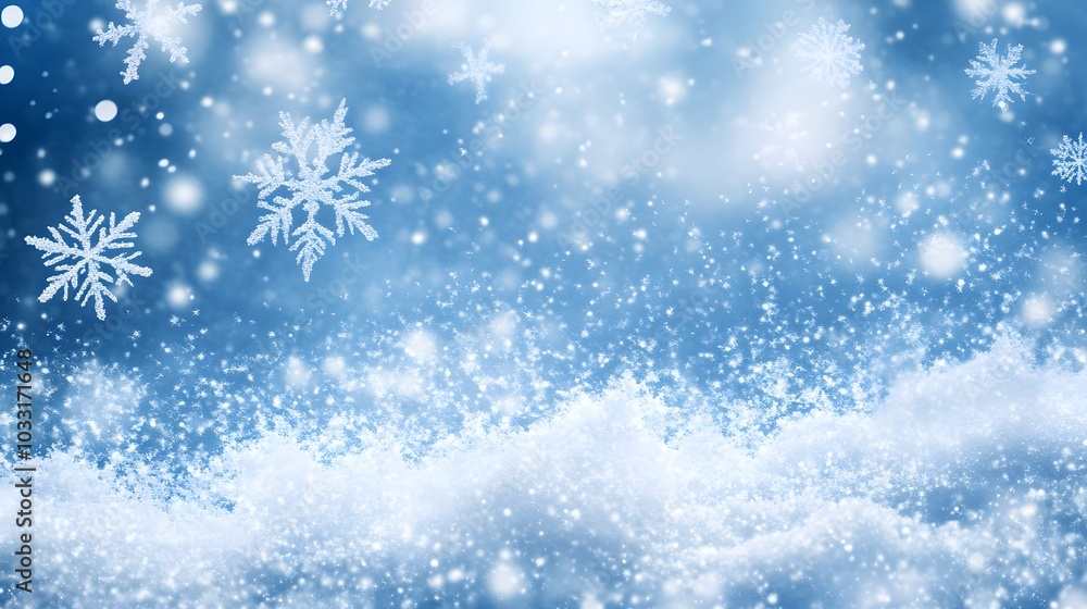 Snow. Realistic snow overlay background. Snowfall, snowflakes in different shapes and forms Snow. Realistic snow overlay background. Snowfall, snowflakes in different shapes and forms