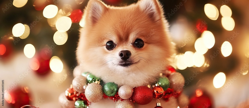 Christmas Cheer with a Pomeranian Christmas Cheer with a Pomeranian
