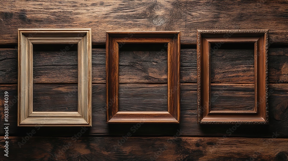 Frames in the old style. Retro hand-drawn illustration. Frames in the old style. Retro hand-drawn illustration.