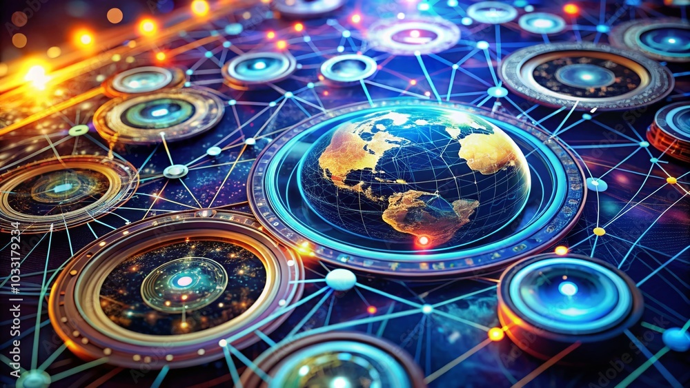 custom made wallpaper toronto digitalVectors and Big Data Visualization in Macro Photography for Global Communication and Technology Design