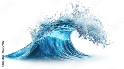 Fototapeta Naklejka Na Ścianę i Meble -  Dynamic ocean wave splash