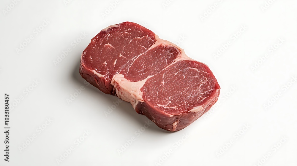 Three Juicy Ribeye Steaks Ready for the Grill. AI Generated Three Juicy Ribeye Steaks Ready for the Grill. AI Generated