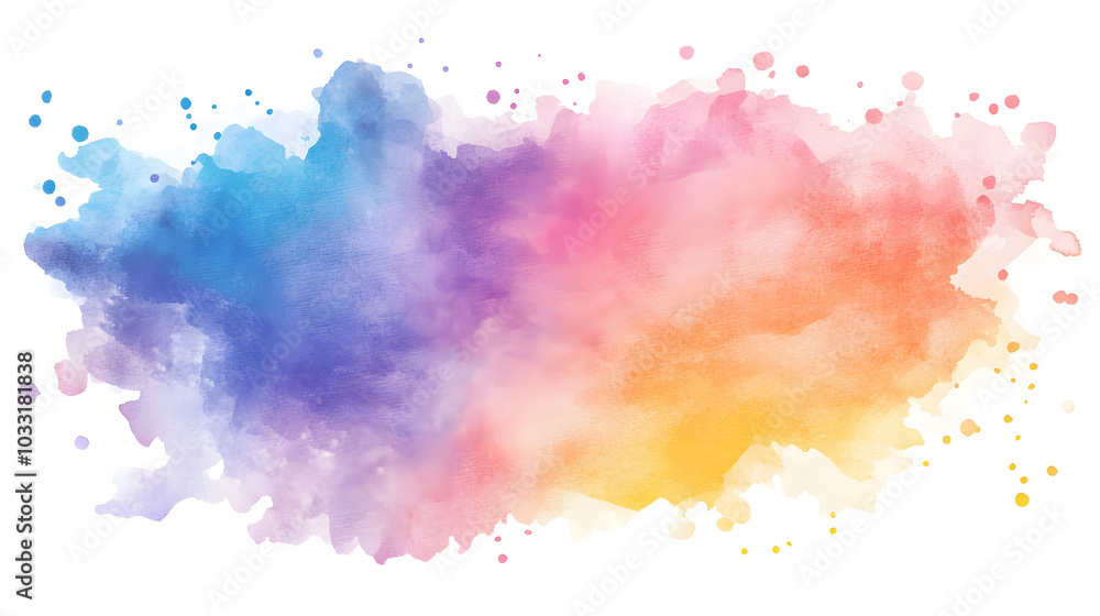 Soft pastel watercolor background, isolated design, gentle hues on a clean white canvas, ideal for elegant presentations and designs Soft pastel watercolor background, isolated design, gentle hues on a clean white canvas, ideal for elegant presentations and designs