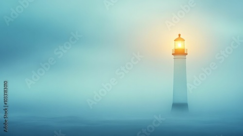 A lighthouse in the distance during a storm, its light cutting through the dark, symbolizing guidance in difficult decisions.