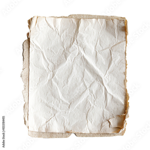 White ripped paper torn edges strips isolated on White background, Clipping path .ripped paper torn edges strips isolated on white background