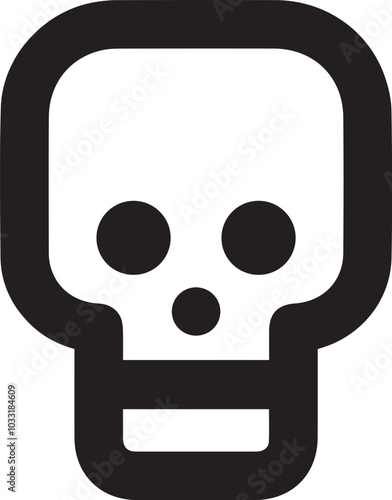 Skull icon symbol vector image illustration 