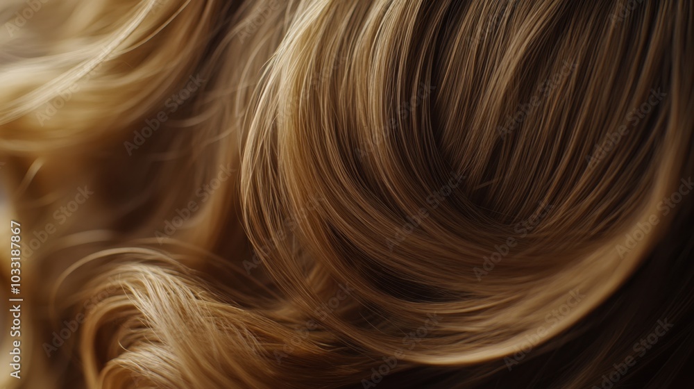 A detailed close-up of silky blonde hair, with flowing strands and natural golden tones, filling the frame A detailed close-up of silky blonde hair, with flowing strands and natural golden tones, filling the frame