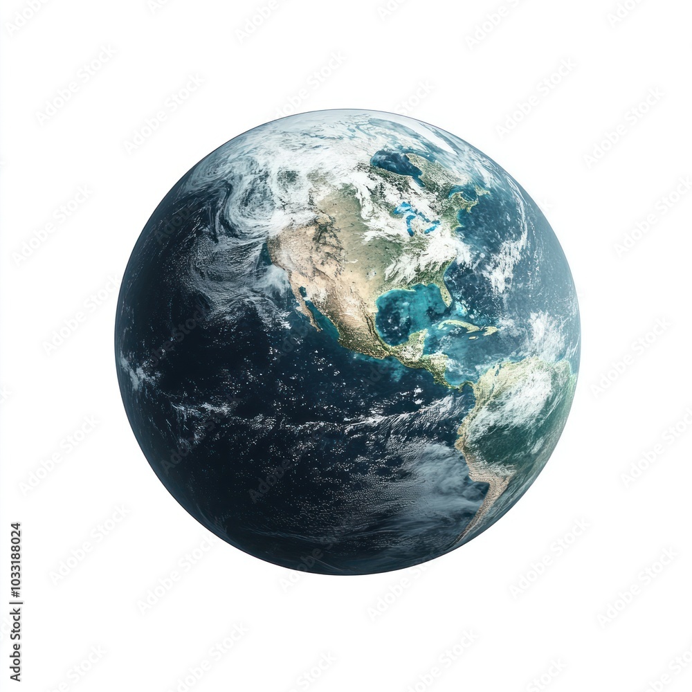 Earth from space, North America Earth from space, North America