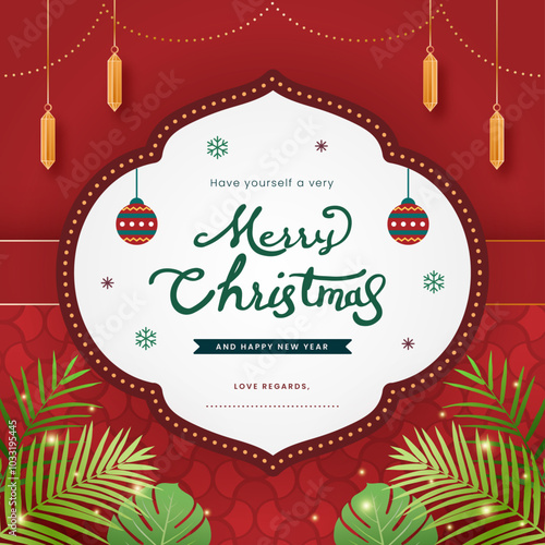 Christmas vintage and retro background for greeting card, banner, flyer, marketplace and social media template design. photo