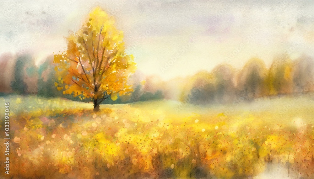 Fototapeta premium Beautiful rural autumn landscape.