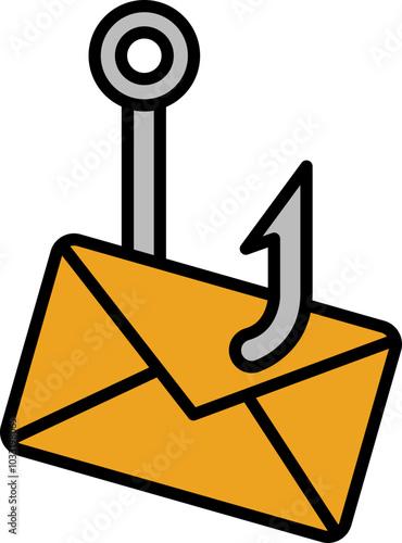 Vector Illustration of Phising Email Icon