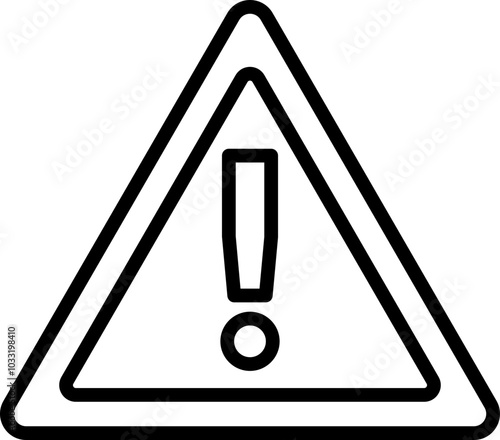 Vector Illustration of Alert Triangle Icon