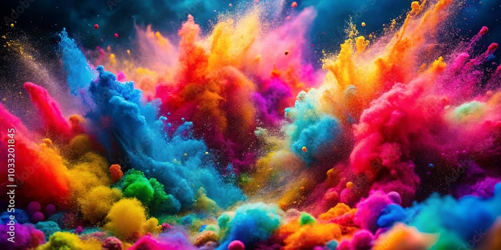 Abstract Burst of Vibrant Colors in Motion, Creating a Dynamic Symphony of Hues and Textures Abstract Burst of Vibrant Colors in Motion, Creating a Dynamic Symphony of Hues and Textures