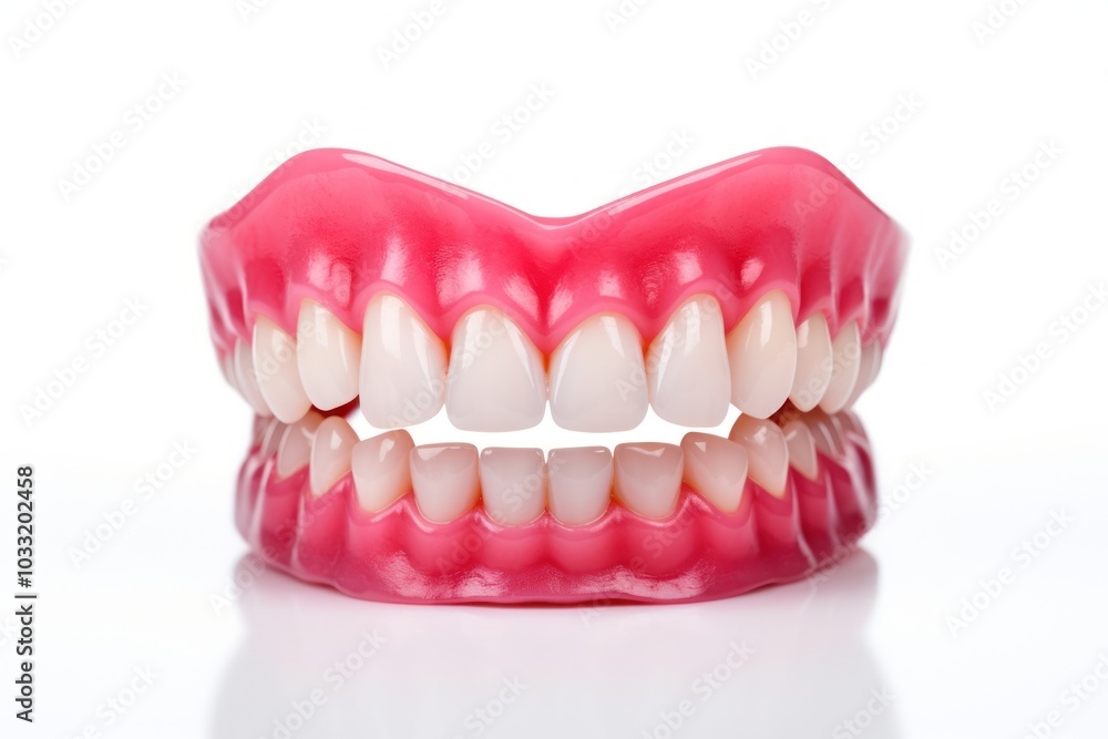 Obraz premium Teeth white background dentistry smiling.