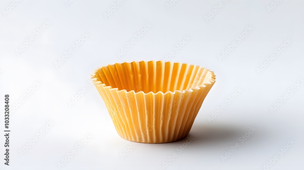 Empty cupcake case isolated on white background. Empty cupcake case isolated on white background.