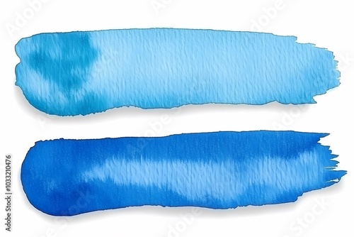 Monochromatic Blue Watercolor Abstract Background