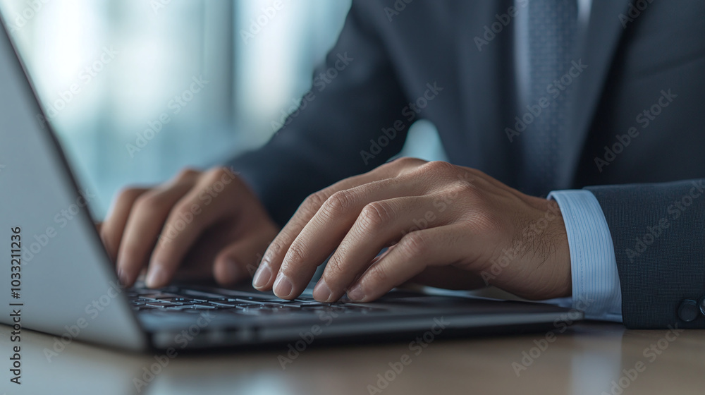 Close Up of Hands Typing on a Laptop Close Up of Hands Typing on a Laptop