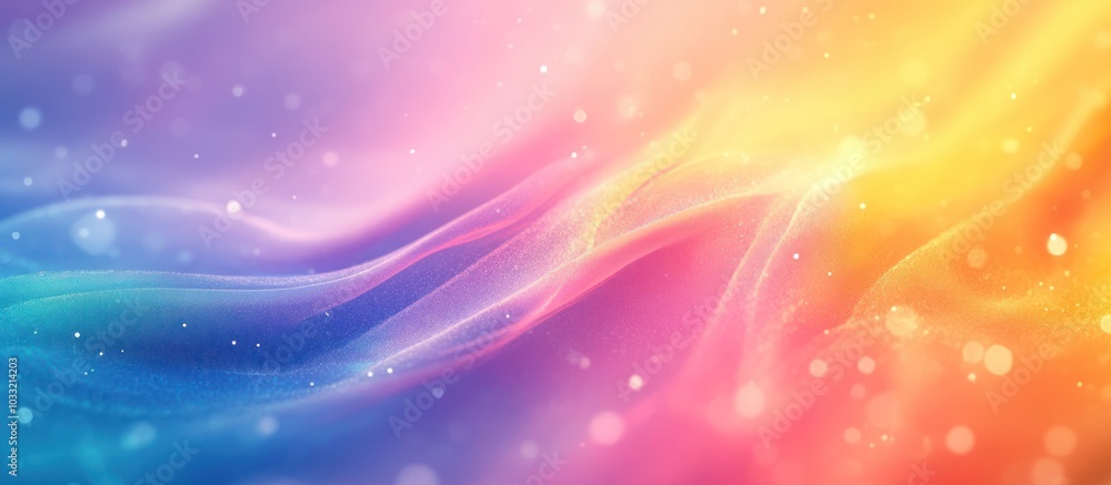 Abstract colorful background with flowing light and bokeh effects. Abstract colorful background with flowing light and bokeh effects.