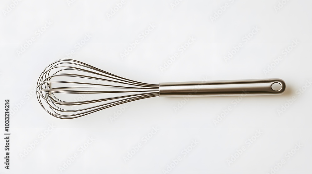 Stainless balloon whisk isolated in white background. Stainless balloon whisk isolated in white background.