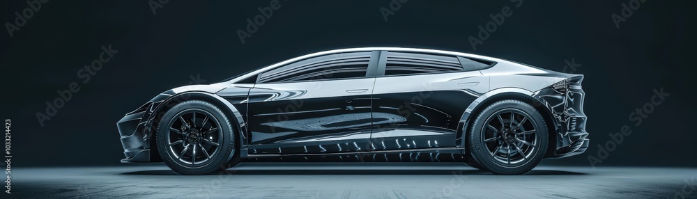 Illustrate the innovative features of electric cars through a groundbreaking 3D visualization Illustrate the innovative features of electric cars through a groundbreaking 3D visualization