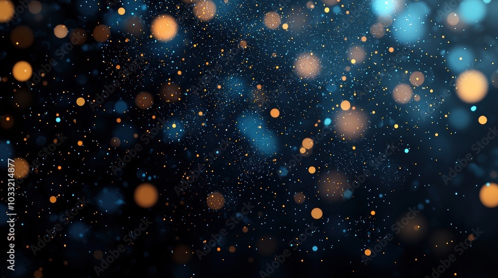 Blue and gold bokeh lights Blue and gold bokeh lights