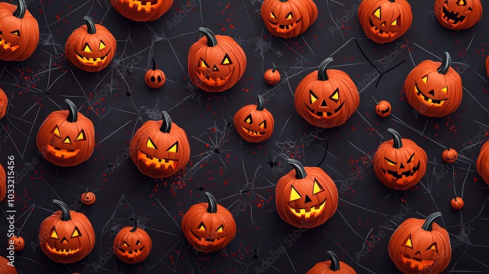 Spooky Halloween pumpkins Spooky Halloween pumpkins