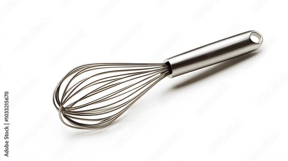 Stainless balloon whisk isolated in white background. Stainless balloon whisk isolated in white background.